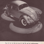 “The ’51 ’52 ’53 ’54 ’55 ’56 ’57 ’58 ’59 ’60 '61 Volkswagen.” 