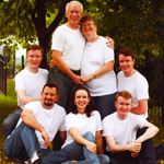 Oldest brother Bill, wife, Kathy family, 2012.