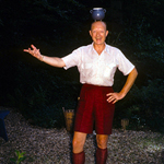 "Cup in Head" Russell Markert, Chester's nephew, in Oradell Avenue, Oradell, NJ.