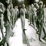 Rockettes and Russell Merkert,working dance stages.