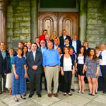 May 11, 2014, front of Akin Free Library and Museum, 56 Toffeys; three Brother, two wife, six cousins and children’s.