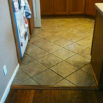 New kitchen floor tile.