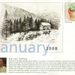 Magee, second calendar, 2008, ‘January, 2008’, “Cows and Winter."