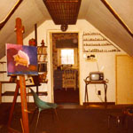 Attic, 1961-1983. Back, window, SE,nyC, Empire State Building. 