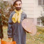 1962, Artist and canvas, Halloween