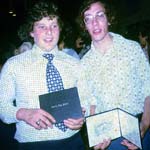 Graduation in Senior High School, Tenafly, , 1973, Edward and me. 