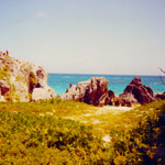 Beautiful ocean, Robin and I, Bermuda.