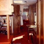 Ford White Truck, front bedroom and kitchen.