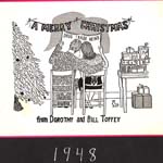 Caption: A MERRY CHRISTMAS – From Dorothy and Bill Toffey.” 