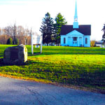 Marker is on Church Road, south of Quaker Hill Road.