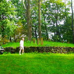 "21-Toffey", back yard, Quaker Hill, Pawling. Me & Bill, Sept., 2011.